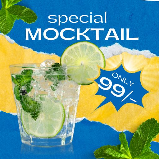 Buy Any Mocktail @ Just 99/- Only